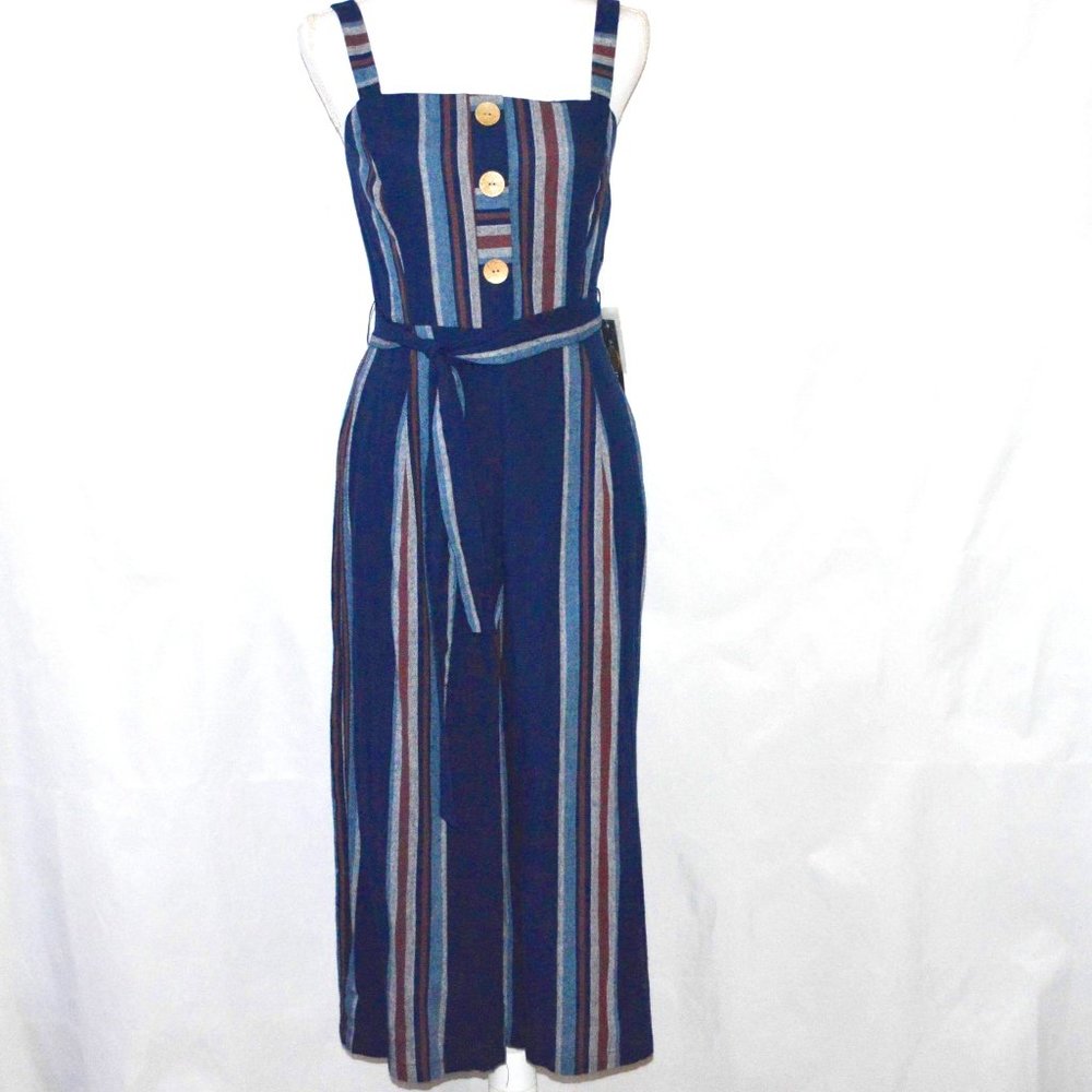 Junior's/ Women Linen Jumpsuit Size Small
